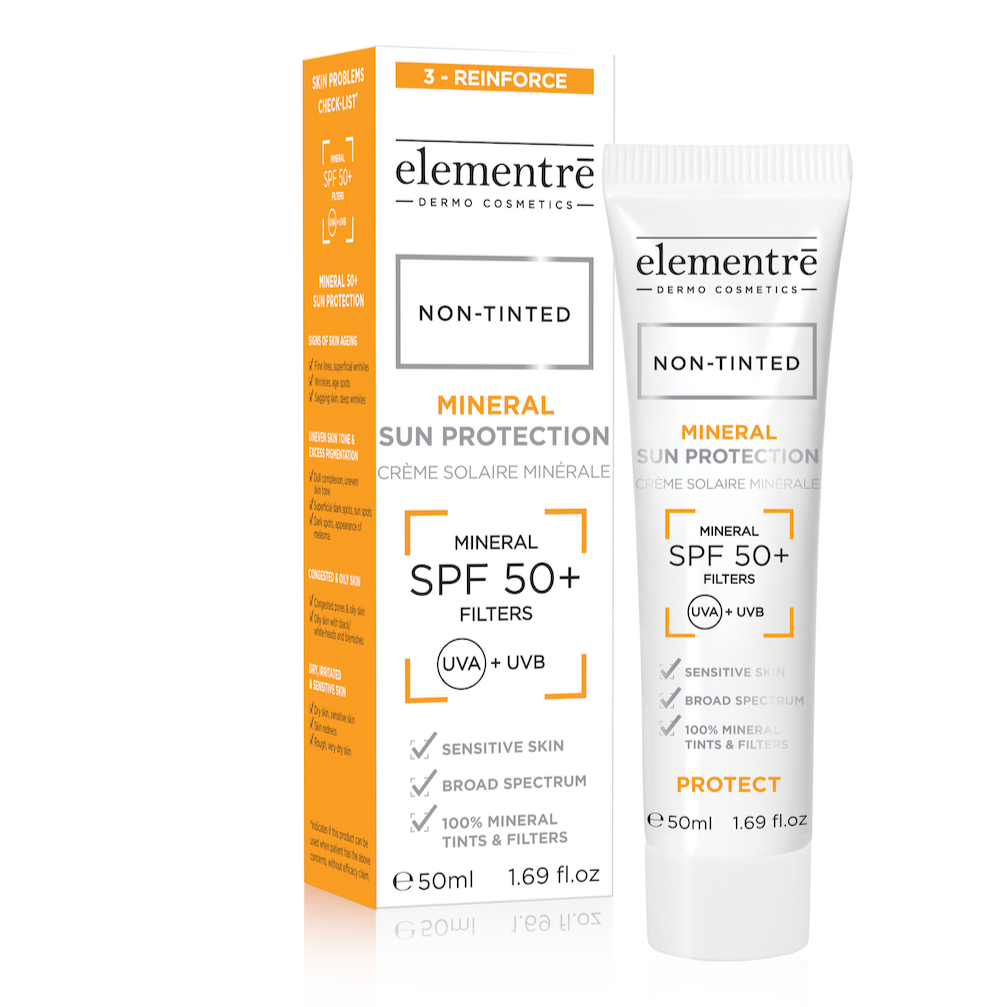 ELEMENTRE MINERAL SUN PROTECTION SPF50+ NON TINTED - 50ML