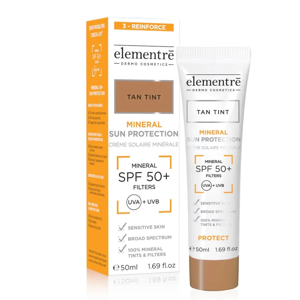 ELEMENTRE MINERAL SUN PROTECTION SPF50+ TAN - 50ML